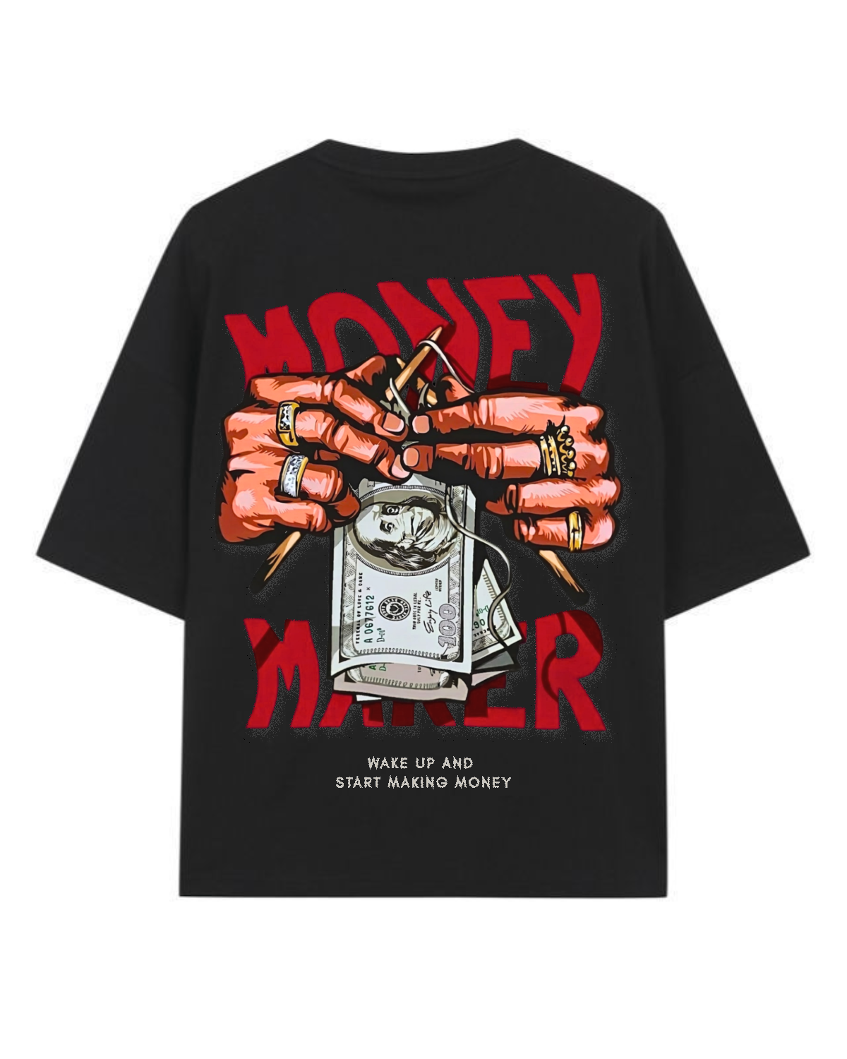 Money Maker Graphic Unisex Oversized Tee