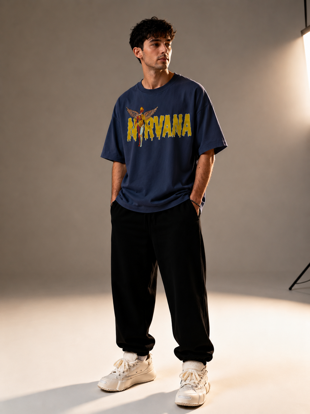 Nirvana Graphic Unisex Oversized Tee